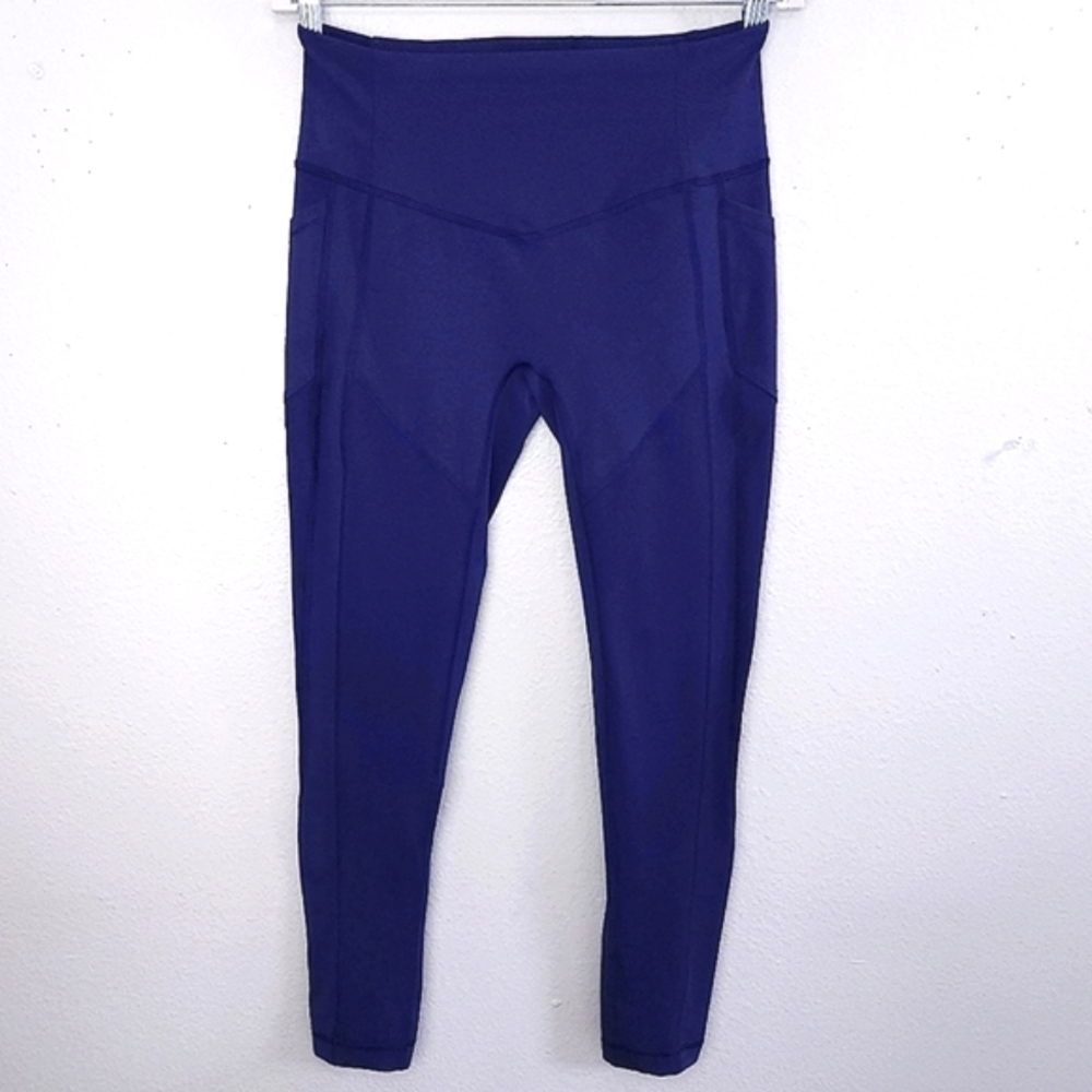 LULULEMON All The Right Places Pant II Emperor Blue Size 10 Leggings